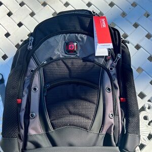 Wenger NWT Black and Silver Men's Backpack